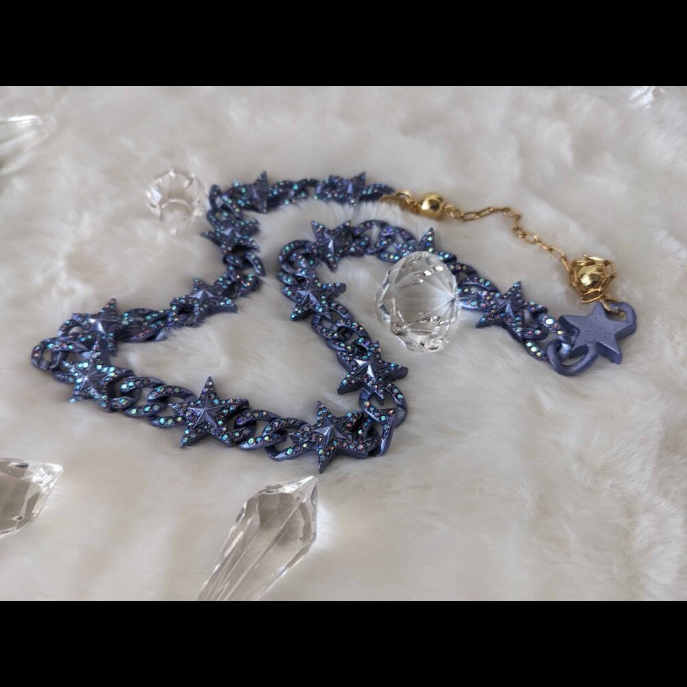 Alexa Rae Rhinestone Stars Statement Necklace